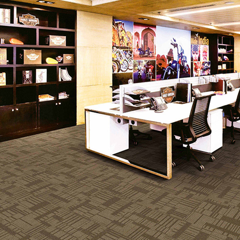 Gray Tone Level Loop Carpet Tile Geometric Self Adhesive Indoor Office Carpet Tiles Clearhalo 'Carpet Tiles & Carpet Squares' 'carpet_tiles_carpet_squares' 'Flooring 'Home Improvement' 'home_improvement' 'home_improvement_carpet_tiles_carpet_squares' Walls and Ceiling' 6682140