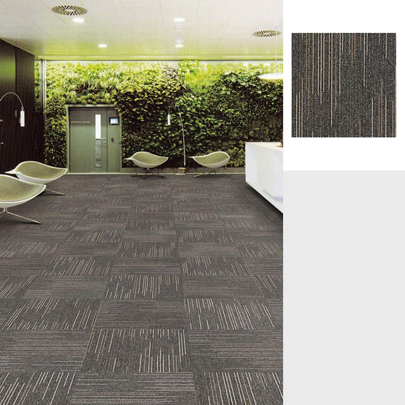Gray Tone Level Loop Carpet Tile Geometric Self Adhesive Indoor Office Carpet Tiles Taupe Clearhalo 'Carpet Tiles & Carpet Squares' 'carpet_tiles_carpet_squares' 'Flooring 'Home Improvement' 'home_improvement' 'home_improvement_carpet_tiles_carpet_squares' Walls and Ceiling' 6682144