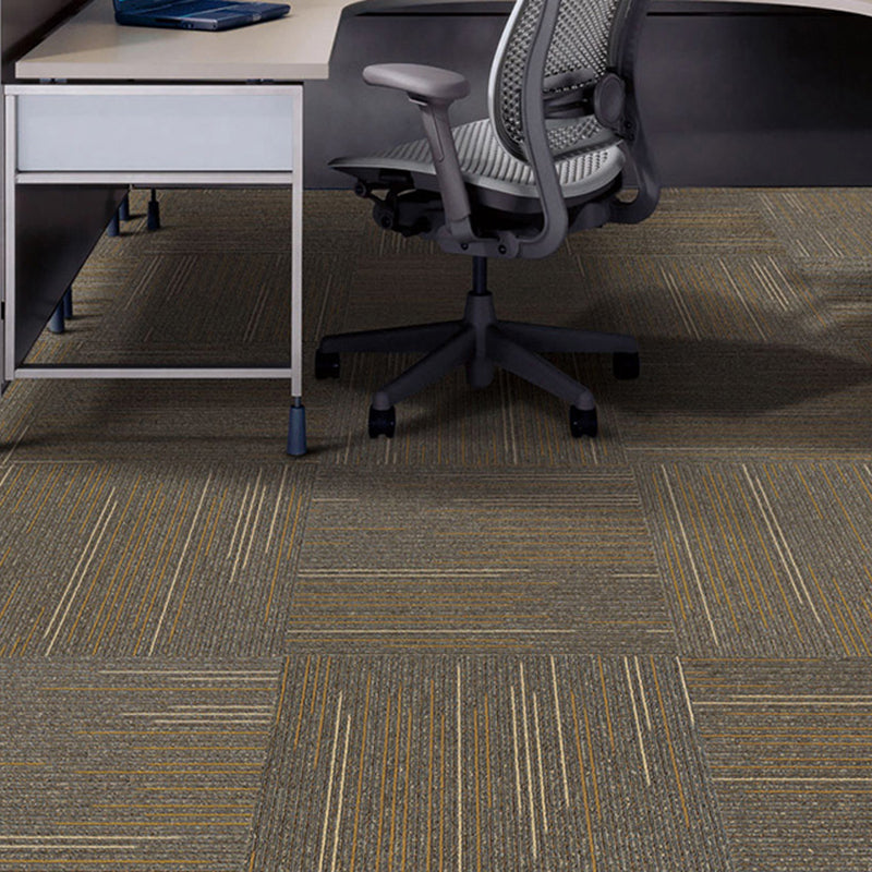 Gray Tone Level Loop Carpet Tile Geometric Self Adhesive Indoor Office Carpet Tiles Clearhalo 'Carpet Tiles & Carpet Squares' 'carpet_tiles_carpet_squares' 'Flooring 'Home Improvement' 'home_improvement' 'home_improvement_carpet_tiles_carpet_squares' Walls and Ceiling' 6682145
