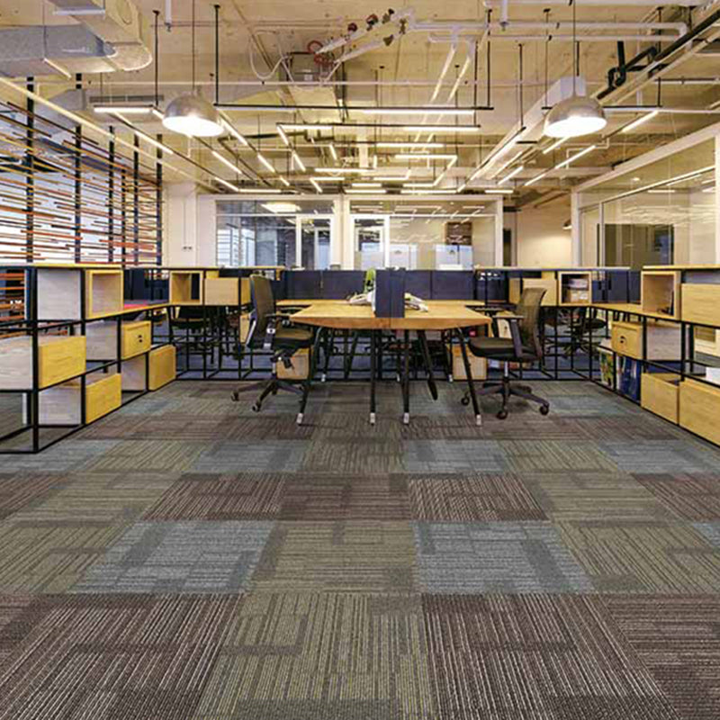 Office Level Loop Carpet Tile Dark Color Fade Resistant Loose Lay Indoor Carpet Tiles Clearhalo 'Carpet Tiles & Carpet Squares' 'carpet_tiles_carpet_squares' 'Flooring 'Home Improvement' 'home_improvement' 'home_improvement_carpet_tiles_carpet_squares' Walls and Ceiling' 6682194