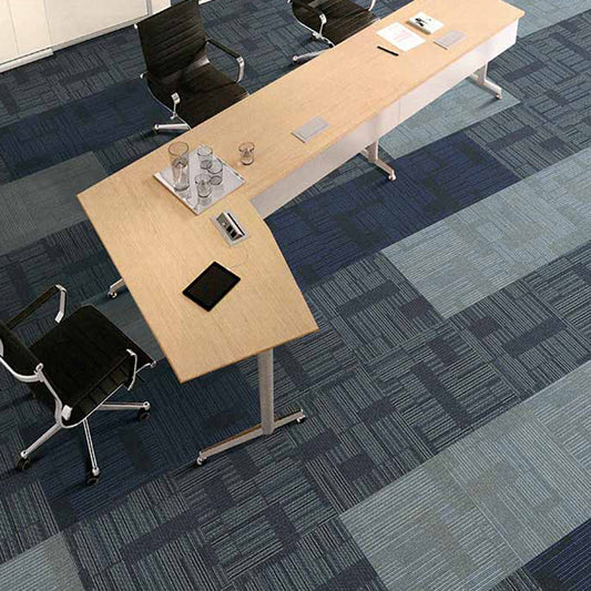 Office Level Loop Carpet Tile Dark Color Fade Resistant Loose Lay Indoor Carpet Tiles Clearhalo 'Carpet Tiles & Carpet Squares' 'carpet_tiles_carpet_squares' 'Flooring 'Home Improvement' 'home_improvement' 'home_improvement_carpet_tiles_carpet_squares' Walls and Ceiling' 6682196