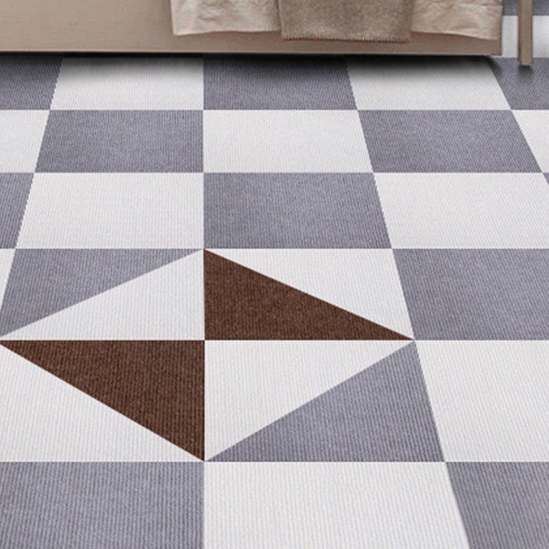 Carpet Tile Non-Skid Fade Resistant Solid Color Self-Stick Carpet Tiles Living Room Clearhalo 'Carpet Tiles & Carpet Squares' 'carpet_tiles_carpet_squares' 'Flooring 'Home Improvement' 'home_improvement' 'home_improvement_carpet_tiles_carpet_squares' Walls and Ceiling' 6682214