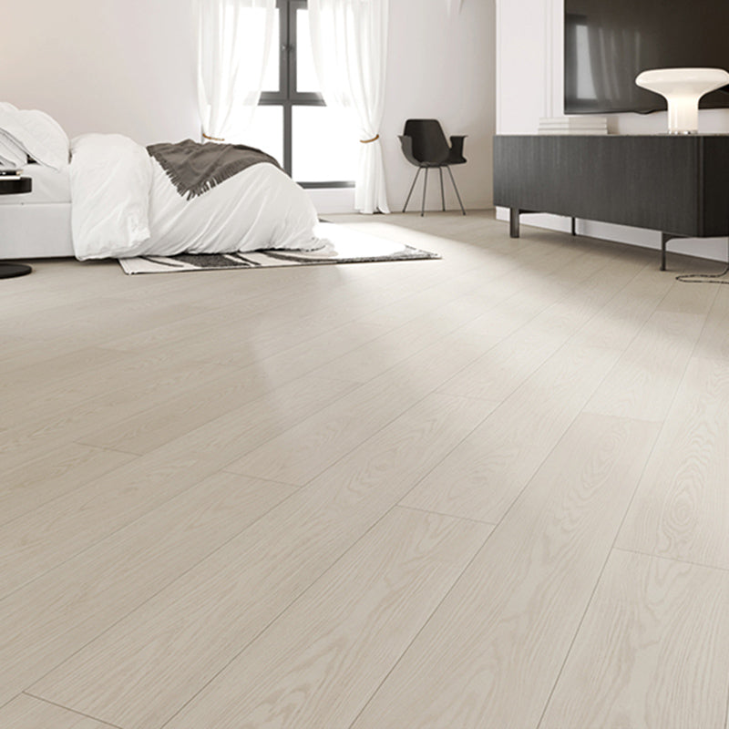 Living Room Indoor Laminate Floor Wooden Slip Resistant Laminate Floor Milky White Clearhalo 'Flooring 'Home Improvement' 'home_improvement' 'home_improvement_laminate_flooring' 'Laminate Flooring' 'laminate_flooring' Walls and Ceiling' 6682642