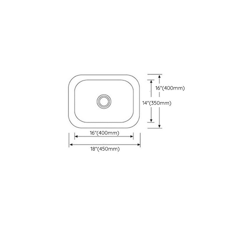 Modern Style Kitchen Sink Stainless Steel Kitchen Sink with Oval Shape Clearhalo 'Home Improvement' 'home_improvement' 'home_improvement_kitchen_sinks' 'Kitchen Remodel & Kitchen Fixtures' 'Kitchen Sinks & Faucet Components' 'Kitchen Sinks' 'kitchen_sinks' 6683599