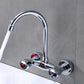 Modern Bridge Faucet Brass Knob Handle Swivel Spout Wall Mounted Pot Filler Faucet Thickened Brass Gooseneck Clearhalo 'Home Improvement' 'home_improvement' 'home_improvement_kitchen_faucets' 'Kitchen Faucets' 'Kitchen Remodel & Kitchen Fixtures' 'Kitchen Sinks & Faucet Components' 'kitchen_faucets' 6683794