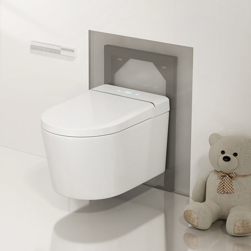 Stain Resistant Smart Bidet White Warm Air Dryer Bidet without Water Pressure Control Clearhalo 'Bathroom Remodel & Bathroom Fixtures' 'Bidets' 'Home Improvement' 'home_improvement' 'home_improvement_bidets' 'Toilets & Bidets' 6688569
