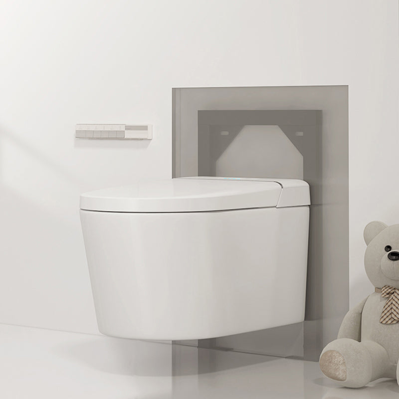 Stain Resistant Smart Bidet White Warm Air Dryer Bidet without Water Pressure Control Clearhalo 'Bathroom Remodel & Bathroom Fixtures' 'Bidets' 'Home Improvement' 'home_improvement' 'home_improvement_bidets' 'Toilets & Bidets' 6688581