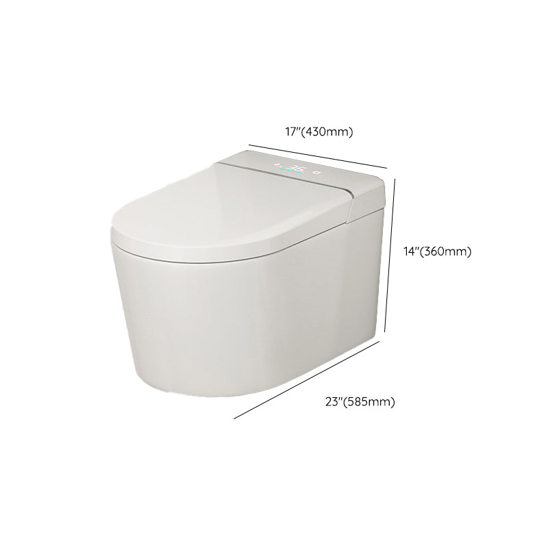 Stain Resistant Smart Bidet White Warm Air Dryer Bidet without Water Pressure Control Clearhalo 'Bathroom Remodel & Bathroom Fixtures' 'Bidets' 'Home Improvement' 'home_improvement' 'home_improvement_bidets' 'Toilets & Bidets' 6688582