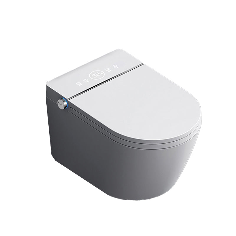 Smart Elongated Toilet with Heated Seat Antimicrobial Wall Mounted Bidet Clearhalo 'Bathroom Remodel & Bathroom Fixtures' 'Bidets' 'Home Improvement' 'home_improvement' 'home_improvement_bidets' 'Toilets & Bidets' 6688607