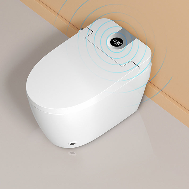 Elongated White Floor Mount Bidet with Heated Seat,15.75" Long Clearhalo 'Bathroom Remodel & Bathroom Fixtures' 'Bidets' 'Home Improvement' 'home_improvement' 'home_improvement_bidets' 'Toilets & Bidets' 6688633