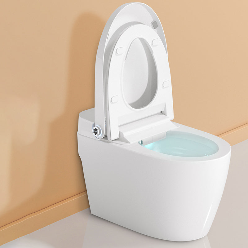 Elongated White Floor Mount Bidet with Heated Seat,15.75" Long Clearhalo 'Bathroom Remodel & Bathroom Fixtures' 'Bidets' 'Home Improvement' 'home_improvement' 'home_improvement_bidets' 'Toilets & Bidets' 6688635