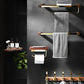 Polished Brass Bathroom Hardware Set Metal & Wood Bathroom Set with Bath Shelf/Towel Bar Clearhalo 'Bathroom Hardware Sets' 'Bathroom Hardware' 'Bathroom Remodel & Bathroom Fixtures' 'bathroom_hardware_sets' 'Home Improvement' 'home_improvement' 'home_improvement_bathroom_hardware_sets' 6688838