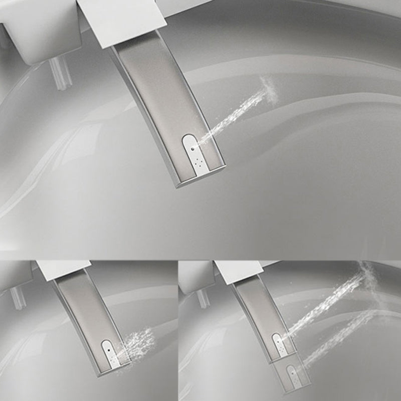 Contemporary Floor Standing Bidet in White Elongated Toilet Clearhalo 'Bathroom Remodel & Bathroom Fixtures' 'Bidets' 'Home Improvement' 'home_improvement' 'home_improvement_bidets' 'Toilets & Bidets' 6688915