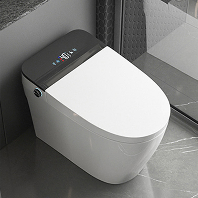 Contemporary Floor Standing Bidet in White Elongated Toilet Clearhalo 'Bathroom Remodel & Bathroom Fixtures' 'Bidets' 'Home Improvement' 'home_improvement' 'home_improvement_bidets' 'Toilets & Bidets' 6688918
