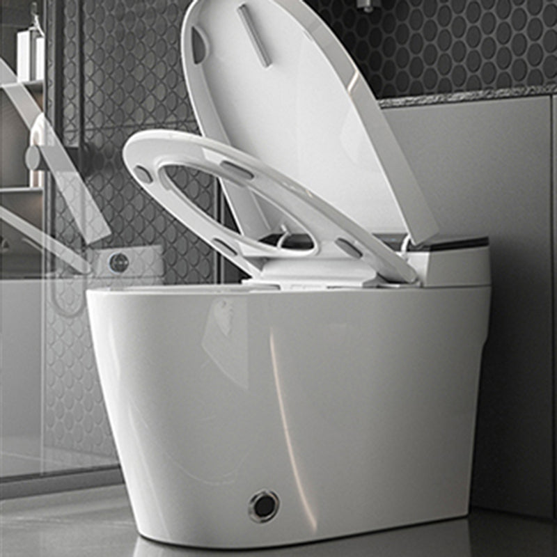 Contemporary Floor Standing Bidet in White Elongated Toilet Clearhalo 'Bathroom Remodel & Bathroom Fixtures' 'Bidets' 'Home Improvement' 'home_improvement' 'home_improvement_bidets' 'Toilets & Bidets' 6688919
