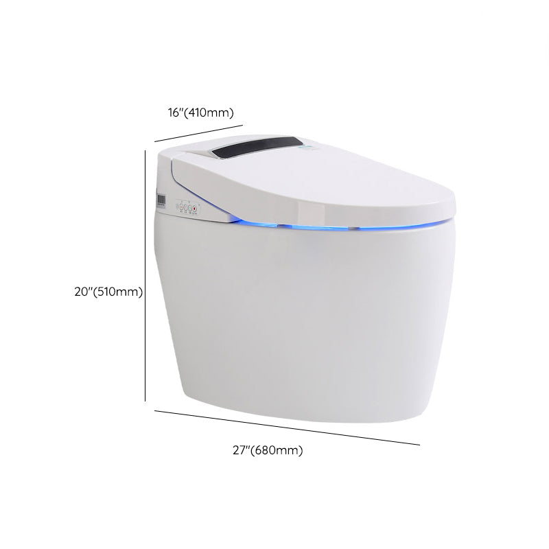 Contemporary Floor Standing Bidet in White Elongated Toilet Clearhalo 'Bathroom Remodel & Bathroom Fixtures' 'Bidets' 'Home Improvement' 'home_improvement' 'home_improvement_bidets' 'Toilets & Bidets' 6688923