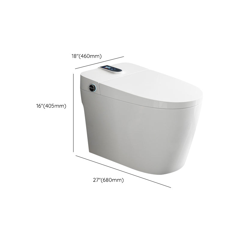 Contemporary Floor Standing Bidet in White Elongated Toilet Clearhalo 'Bathroom Remodel & Bathroom Fixtures' 'Bidets' 'Home Improvement' 'home_improvement' 'home_improvement_bidets' 'Toilets & Bidets' 6688927