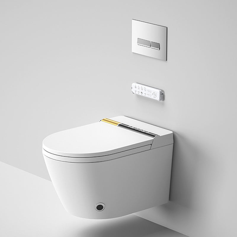 16.14" High Elongated Wall Mounted Bidet with Heated Seat White Bidet Clearhalo 'Bathroom Remodel & Bathroom Fixtures' 'Bidets' 'Home Improvement' 'home_improvement' 'home_improvement_bidets' 'Toilets & Bidets' 6688943