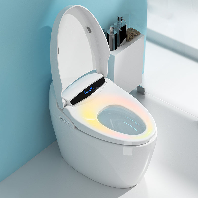 Heated Seat Floor Standing Bidet in White Smart Horizontal Toilet Clearhalo 'Bathroom Remodel & Bathroom Fixtures' 'Bidets' 'Home Improvement' 'home_improvement' 'home_improvement_bidets' 'Toilets & Bidets' 6688963