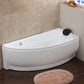 Modern Acrylic Corner Bathtub Soaking/Whirlpool Back to Wall Bathtub Tub Only Left Clearhalo 'Bathroom Remodel & Bathroom Fixtures' 'Bathtubs' 'Home Improvement' 'home_improvement' 'home_improvement_bathtubs' 'Showers & Bathtubs' 6689052