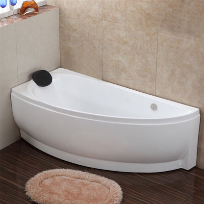 Modern Acrylic Corner Bathtub Soaking/Whirlpool Back to Wall Bathtub Tub Only Right Clearhalo 'Bathroom Remodel & Bathroom Fixtures' 'Bathtubs' 'Home Improvement' 'home_improvement' 'home_improvement_bathtubs' 'Showers & Bathtubs' 6689054