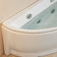 Modern Acrylic Corner Bathtub Soaking/Whirlpool Back to Wall Bathtub Clearhalo 'Bathroom Remodel & Bathroom Fixtures' 'Bathtubs' 'Home Improvement' 'home_improvement' 'home_improvement_bathtubs' 'Showers & Bathtubs' 6689058
