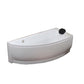 Modern Acrylic Corner Bathtub Soaking/Whirlpool Back to Wall Bathtub Clearhalo 'Bathroom Remodel & Bathroom Fixtures' 'Bathtubs' 'Home Improvement' 'home_improvement' 'home_improvement_bathtubs' 'Showers & Bathtubs' 6689060