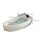 Modern Acrylic Corner Bathtub Soaking/Whirlpool Back to Wall Bathtub Clearhalo 'Bathroom Remodel & Bathroom Fixtures' 'Bathtubs' 'Home Improvement' 'home_improvement' 'home_improvement_bathtubs' 'Showers & Bathtubs' 6689090