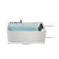 Modern Acrylic Soaking/Whirlpool Bathtub Rectangle Back to Wall Bathtub Clearhalo 'Bathroom Remodel & Bathroom Fixtures' 'Bathtubs' 'Home Improvement' 'home_improvement' 'home_improvement_bathtubs' 'Showers & Bathtubs' 6689191