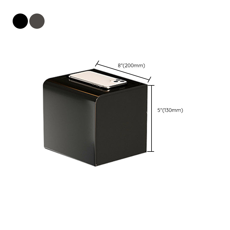 Contemporary Bath Hardware Set in Stainless Aluminum Matte Gray Robe Hooks/Towel Bar Clearhalo 'Bathroom Hardware Sets' 'Bathroom Hardware' 'Bathroom Remodel & Bathroom Fixtures' 'bathroom_hardware_sets' 'Home Improvement' 'home_improvement' 'home_improvement_bathroom_hardware_sets' 6689351