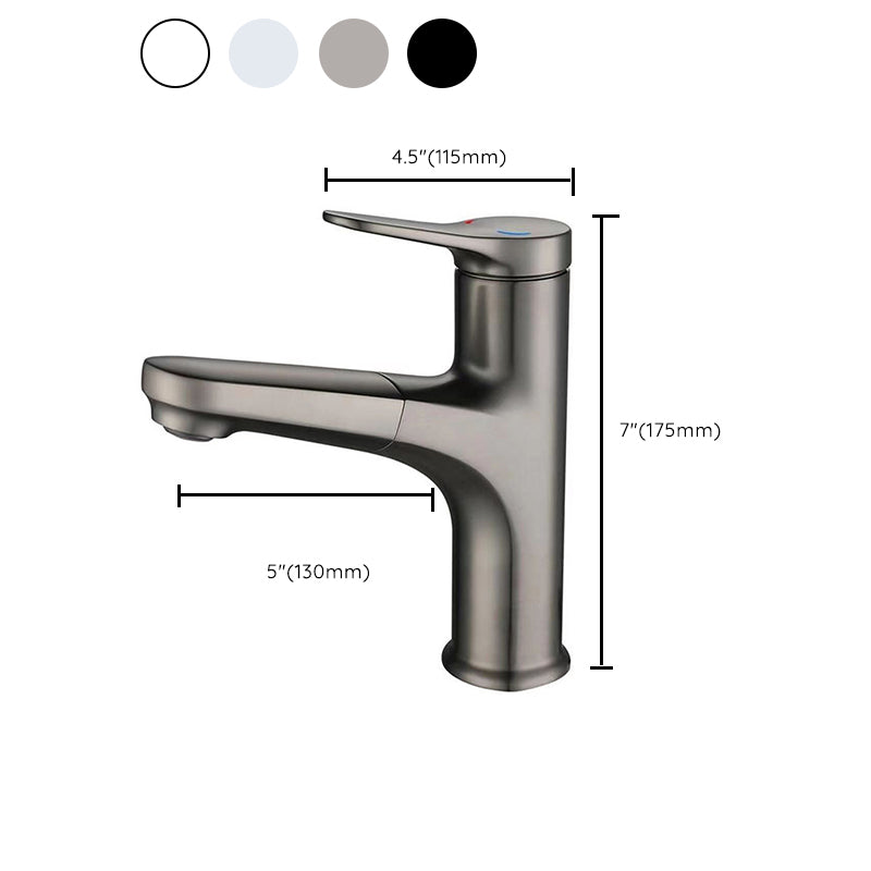 Basic Sink Faucet Brass Faucet Silver Centerset Lavatory Faucet Clearhalo 'Bathroom Remodel & Bathroom Fixtures' 'Bathroom Sink Faucets' 'Bathroom Sinks & Faucet Components' 'bathroom_sink_faucets' 'Home Improvement' 'home_improvement' 'home_improvement_bathroom_sink_faucets' 6693954
