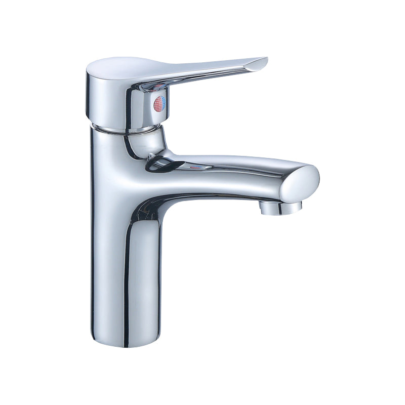 Single Hole Lavatory Faucet Lever Handle 1 Hole Faucet for Bathroom Clearhalo 'Bathroom Remodel & Bathroom Fixtures' 'Bathroom Sink Faucets' 'Bathroom Sinks & Faucet Components' 'bathroom_sink_faucets' 'Home Improvement' 'home_improvement' 'home_improvement_bathroom_sink_faucets' 6694026