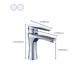 Single Hole Lavatory Faucet Lever Handle 1 Hole Faucet for Bathroom Clearhalo 'Bathroom Remodel & Bathroom Fixtures' 'Bathroom Sink Faucets' 'Bathroom Sinks & Faucet Components' 'bathroom_sink_faucets' 'Home Improvement' 'home_improvement' 'home_improvement_bathroom_sink_faucets' 6694037