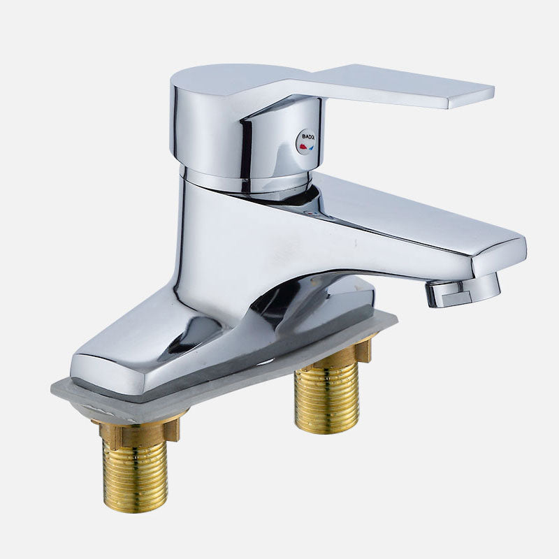 Modern Kitchen Faucet Brass with Supply Lines and Deck Plate Low Profile Bar Faucet Silver Gray Supply Lines Not Included Clearhalo 'Home Improvement' 'home_improvement' 'home_improvement_kitchen_faucets' 'Kitchen Faucets' 'Kitchen Remodel & Kitchen Fixtures' 'Kitchen Sinks & Faucet Components' 'kitchen_faucets' 6694079