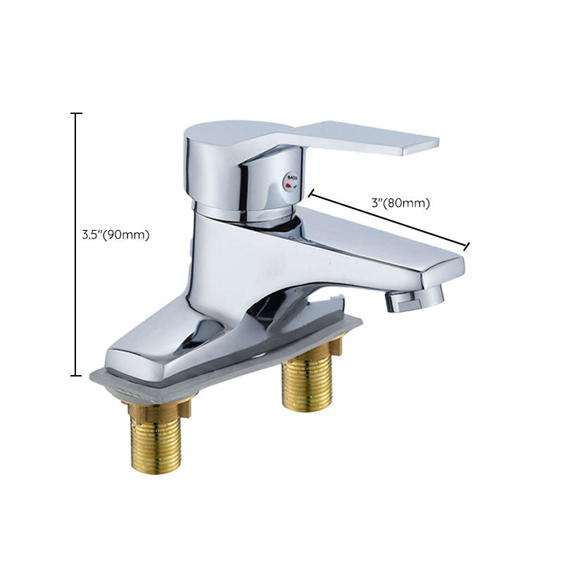 Modern Kitchen Faucet Brass with Supply Lines and Deck Plate Low Profile Bar Faucet Clearhalo 'Home Improvement' 'home_improvement' 'home_improvement_kitchen_faucets' 'Kitchen Faucets' 'Kitchen Remodel & Kitchen Fixtures' 'Kitchen Sinks & Faucet Components' 'kitchen_faucets' 6694090