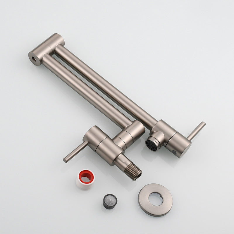 1-Handle Faucet 1-Hole Touchless Single Level Low Profile Pot Filler Kitchen Faucet Clearhalo 'Home Improvement' 'home_improvement' 'home_improvement_kitchen_faucets' 'Kitchen Faucets' 'Kitchen Remodel & Kitchen Fixtures' 'Kitchen Sinks & Faucet Components' 'kitchen_faucets' 6694152