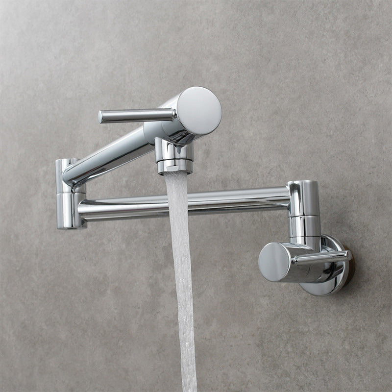 1-Handle Faucet 1-Hole Touchless Single Level Low Profile Pot Filler Kitchen Faucet Chrome Clearhalo 'Home Improvement' 'home_improvement' 'home_improvement_kitchen_faucets' 'Kitchen Faucets' 'Kitchen Remodel & Kitchen Fixtures' 'Kitchen Sinks & Faucet Components' 'kitchen_faucets' 6694158