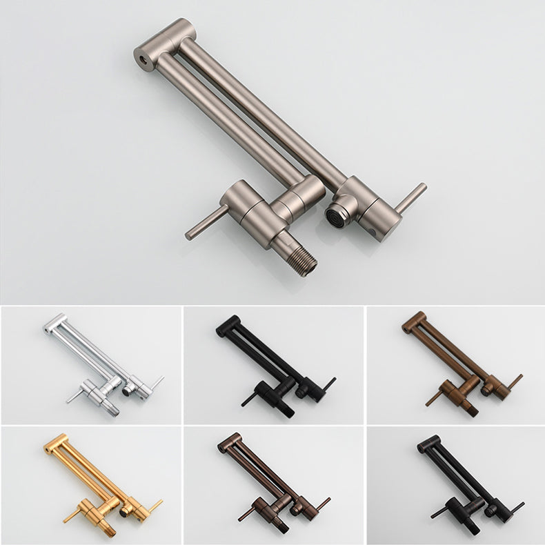 1-Handle Faucet 1-Hole Touchless Single Level Low Profile Pot Filler Kitchen Faucet Clearhalo 'Home Improvement' 'home_improvement' 'home_improvement_kitchen_faucets' 'Kitchen Faucets' 'Kitchen Remodel & Kitchen Fixtures' 'Kitchen Sinks & Faucet Components' 'kitchen_faucets' 6694159