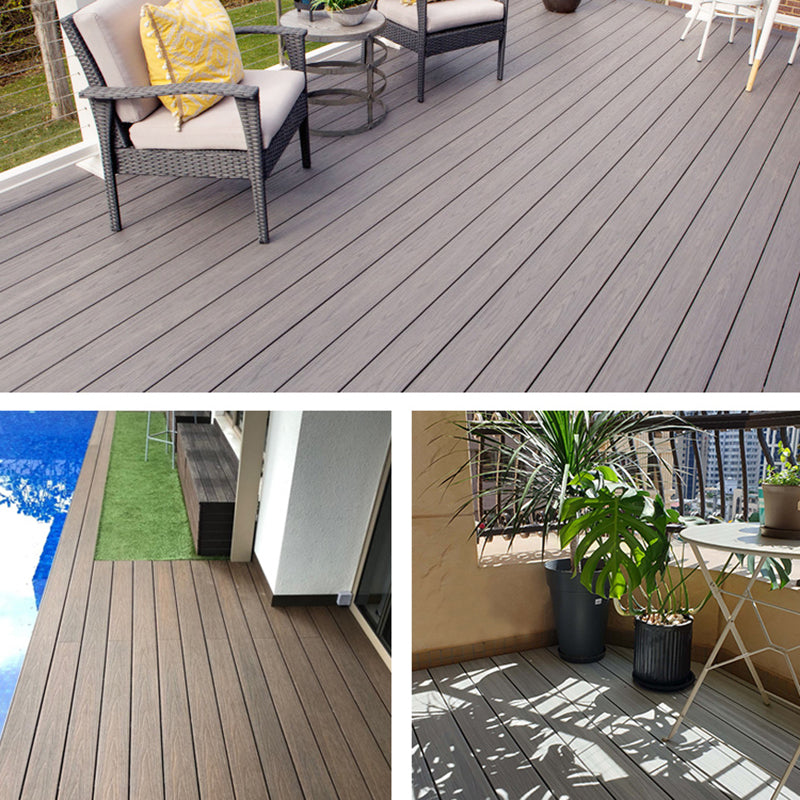Outdoor Laminate Floor Wooden Slip Resistant Waterproof Laminate Flooring Clearhalo 'Flooring 'Hardwood Flooring' 'hardwood_flooring' 'Home Improvement' 'home_improvement' 'home_improvement_hardwood_flooring' Walls and Ceiling' 6694186