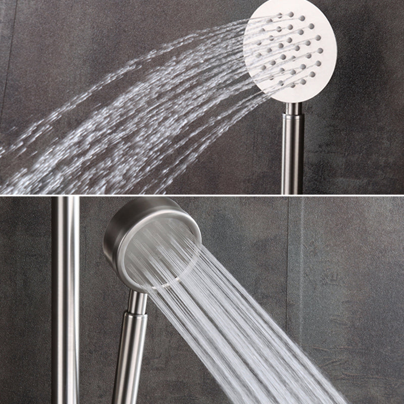 Wall Mounted Metal Tub Filler Low Arc Swivel Bathroom Faucet Clearhalo 'Bathroom Remodel & Bathroom Fixtures' 'Bathtub Faucets' 'bathtub_faucets' 'Home Improvement' 'home_improvement' 'home_improvement_bathtub_faucets' 6694329