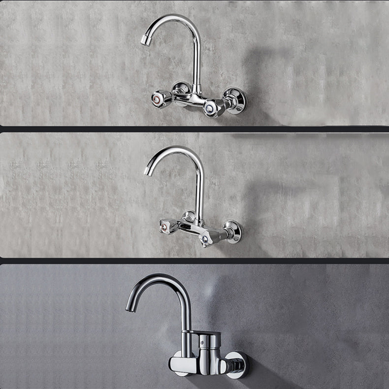 Single Handle Pull-down Kitchen Faucet Nickel Bar Faucet with Accessories Clearhalo 'Home Improvement' 'home_improvement' 'home_improvement_kitchen_faucets' 'Kitchen Faucets' 'Kitchen Remodel & Kitchen Fixtures' 'Kitchen Sinks & Faucet Components' 'kitchen_faucets' 6694388