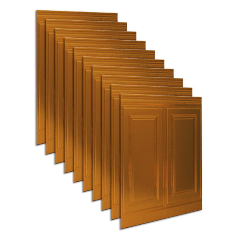 Glam Style Panel Living Room 3D Embossed Waterproof Wall Paneling Brown 2'11\ (90cm) Clearhalo 'Flooring 'Home Improvement' 'home_improvement' 'home_improvement_wall_paneling' 'Wall Paneling' 'wall_paneling' 'Walls & Ceilings' Walls and Ceiling' 6694608