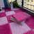 Modern Tiles and Carpet Interlocking Non-Skid Carpet Floor Tile Rose Pink Clearhalo 'Carpet Tiles & Carpet Squares' 'carpet_tiles_carpet_squares' 'Flooring 'Home Improvement' 'home_improvement' 'home_improvement_carpet_tiles_carpet_squares' Walls and Ceiling' 6694718