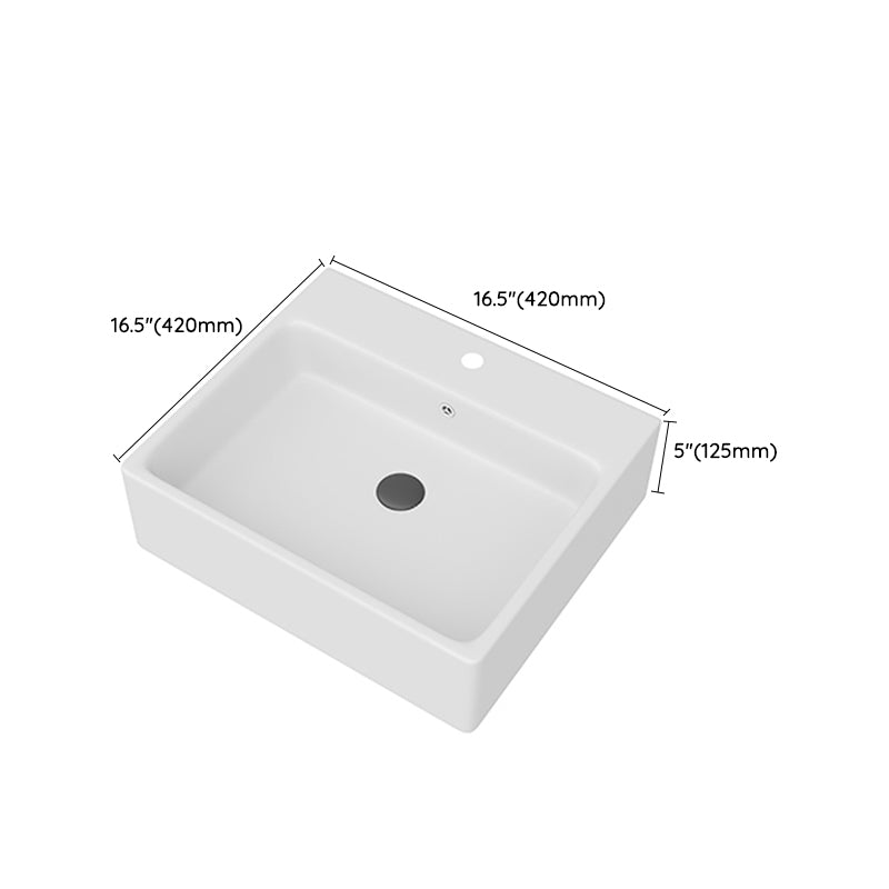 White Rectangular Trough Bathroom Sink Modern Trough Bathroom Sink Clearhalo 'Bathroom Remodel & Bathroom Fixtures' 'Bathroom Sinks & Faucet Components' 'Bathroom Sinks' 'bathroom_sink' 'Home Improvement' 'home_improvement' 'home_improvement_bathroom_sink' 6694927