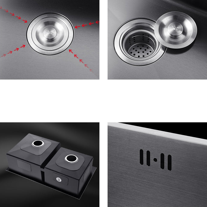Modern Style Kitchen Sink Stainless Steel Drop-In Kitchen Sink with Drain Strainer Kit Clearhalo 'Home Improvement' 'home_improvement' 'home_improvement_kitchen_sinks' 'Kitchen Remodel & Kitchen Fixtures' 'Kitchen Sinks & Faucet Components' 'Kitchen Sinks' 'kitchen_sinks' 6694962