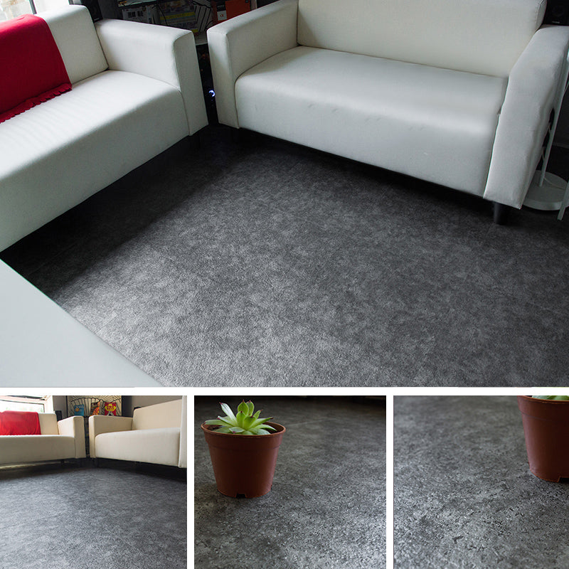 Rectangle PVC Flooring Wood Design Peel & Stick Vinyl Flooring for Living Room Black Clearhalo 'Flooring 'Home Improvement' 'home_improvement' 'home_improvement_vinyl_flooring' 'Vinyl Flooring' 'vinyl_flooring' Walls and Ceiling' 6695336