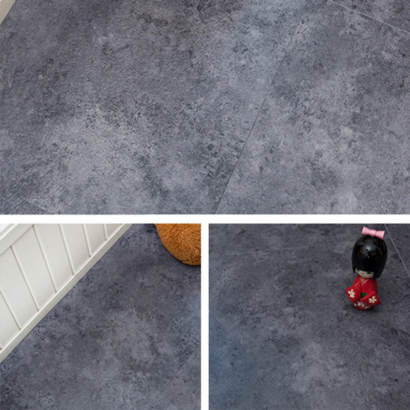 Rectangle PVC Flooring Wood Design Peel & Stick Vinyl Flooring for Living Room Black-Gray Clearhalo 'Flooring 'Home Improvement' 'home_improvement' 'home_improvement_vinyl_flooring' 'Vinyl Flooring' 'vinyl_flooring' Walls and Ceiling' 6695355