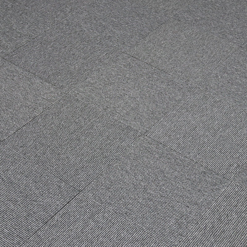 Carpet Tile Non-Skid Fade Resistant Geometry Self-Stick Carpet Tiles Living Room Dark Gray-Black Clearhalo 'Carpet Tiles & Carpet Squares' 'carpet_tiles_carpet_squares' 'Flooring 'Home Improvement' 'home_improvement' 'home_improvement_carpet_tiles_carpet_squares' Walls and Ceiling' 6695470