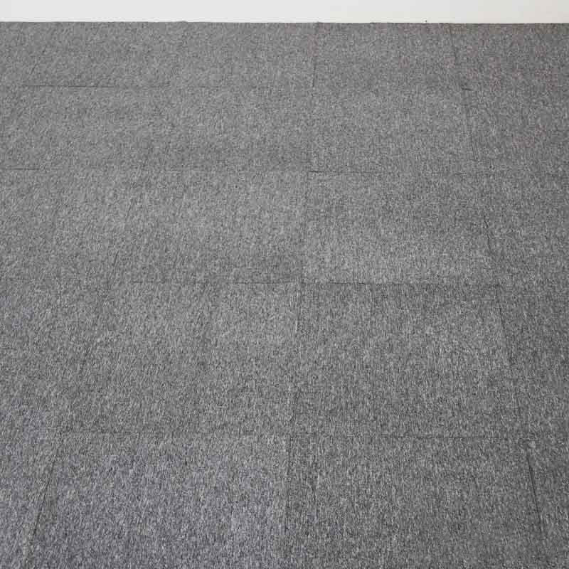 Carpet Tile Non-Skid Fade Resistant Geometry Loose Lay Carpet Tiles Living Room Dark Gray-Black Clearhalo 'Carpet Tiles & Carpet Squares' 'carpet_tiles_carpet_squares' 'Flooring 'Home Improvement' 'home_improvement' 'home_improvement_carpet_tiles_carpet_squares' Walls and Ceiling' 6695487