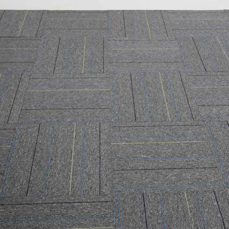 Carpet Tile Non-Skid Fade Resistant Geometry Loose Lay Carpet Tiles Living Room Light Gray Clearhalo 'Carpet Tiles & Carpet Squares' 'carpet_tiles_carpet_squares' 'Flooring 'Home Improvement' 'home_improvement' 'home_improvement_carpet_tiles_carpet_squares' Walls and Ceiling' 6695489